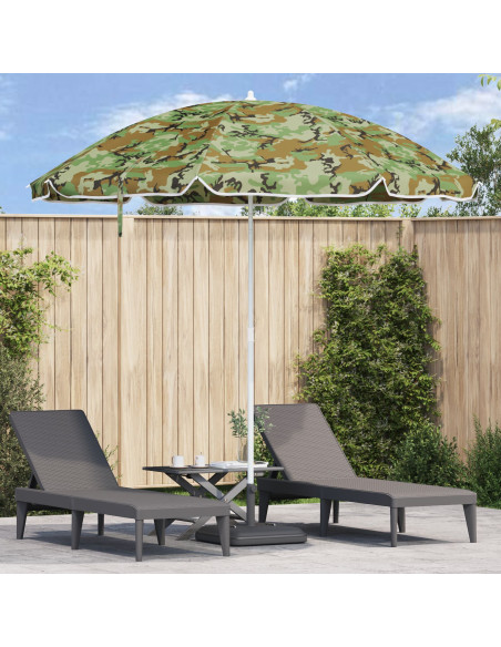 Parasol da Spiaggia  con Polo in Alluminio Camouflage 300 cm