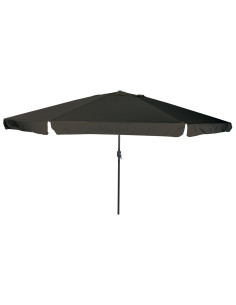 Ombrello da giardino Nero 395 x 395 x 245 cm