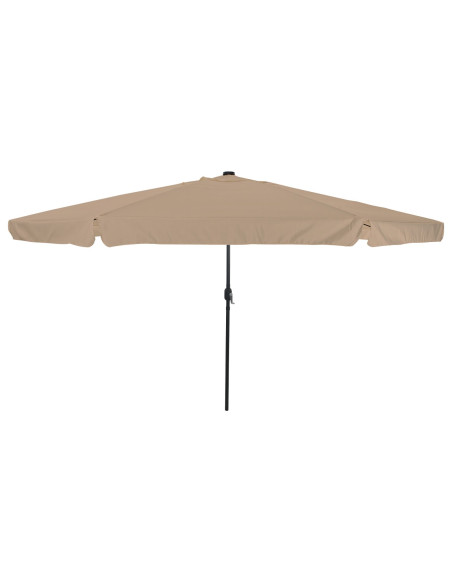 Parasol da giardino  con luci LED ø395x245 cm Tortora
