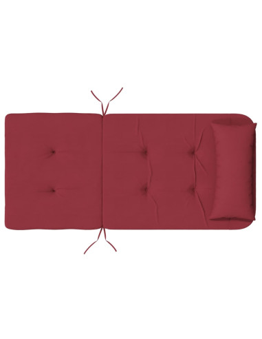 Cuscini per Sedia Adirondack 2 pz Rosso Vino in Tessuto Oxford