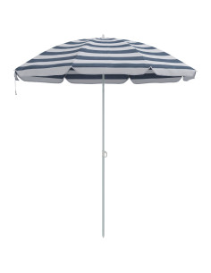 Ombrellone Blu e Bianco 161 x 161 x 193 cm Poliestere