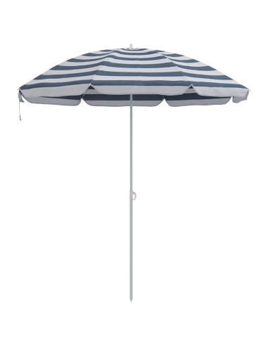 Ombrellone Blu e Bianco 161 x 161 x 193 cm Poliestere