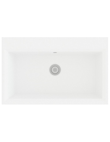 Lavello da cucina Bianco 79 x 50 x 31 cm Quarzo e Resina
