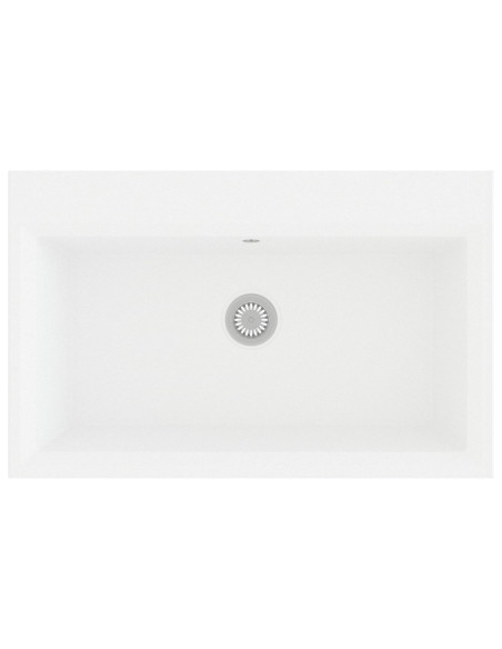 Lavello da cucina Bianco 79 x 50 x 31 cm Quarzo e Resina