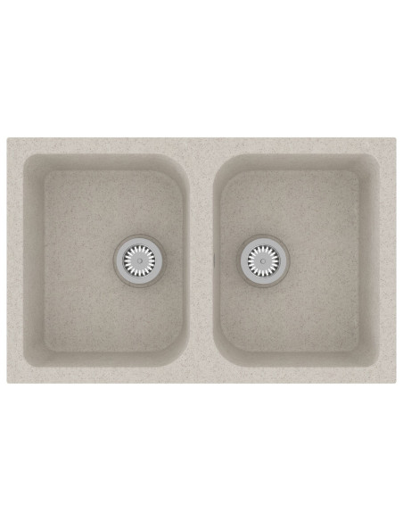 Lavello da cucina  Beige 760x480x184 mm Granito