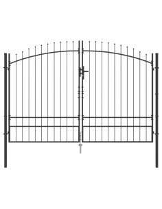 Cancello Doppio Woerden Grigio 299,5 x 249,5 cm Acciaio