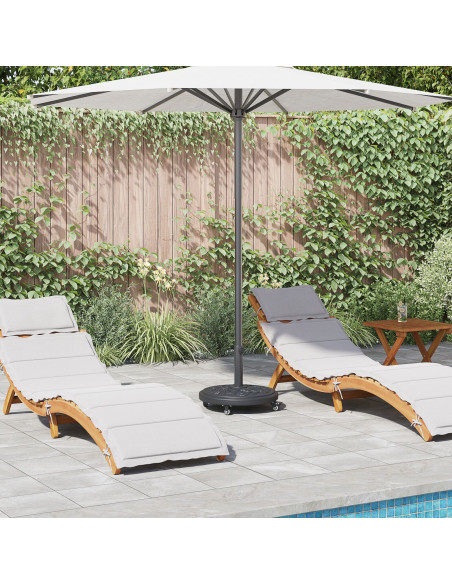 Base per parasol con ruote per pali Ø38-48 mm 13 kg Rotonda