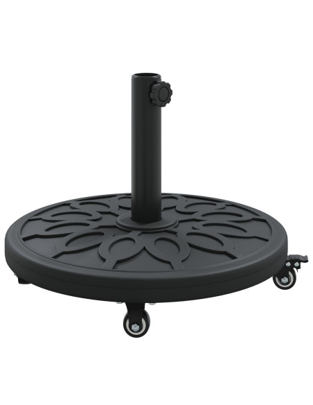 Base per Parasol  con Ruote per Poli Ø38-48 mm 13 kg Rotonda