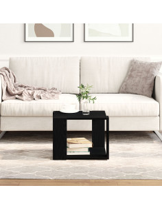 Tavolino da salotto Rovere Nero 40 x 40 x 30 cm