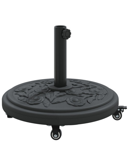 Base per parasol con ruote per pali Ø38-48 mm 13 kg Rotonda