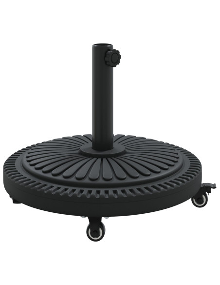 Base per Parasol  con Ruote per Poli Ø38-48 mm 13 kg Rotonda