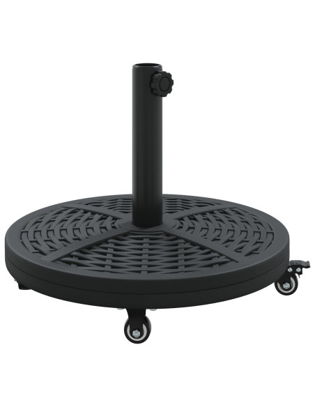 Base per Parasol con Ruote per Polsi Ø38-48 mm 13 kg Rotonda