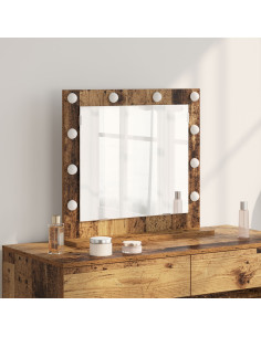 Specchio da Vanità Rettangolare Legno vecchio 60 x 55 x 18 cm