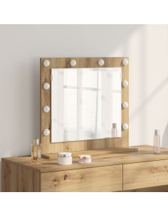 Specchio da Vanità Rovere artigianale 60 x 55 x 18 cm