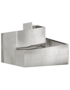 Vaso da giardino Argento 60 x 60 x 50 cm Acciaio zincato