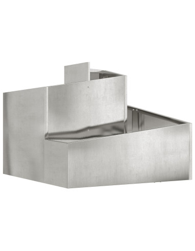 Vaso da giardino Argento 60 x 60 x 50 cm Acciaio zincato