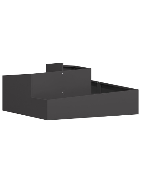Vasi & Fioriere Nero Metallo Grande Intarsi decorativi Fioriera