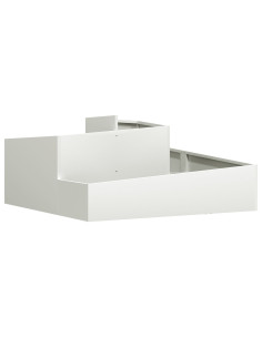 Vaso da giardino Bianco 100 x 100 x 50 cm