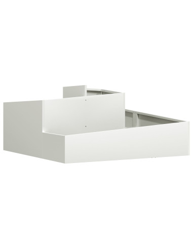 Vaso da giardino Bianco 100 x 100 x 50 cm