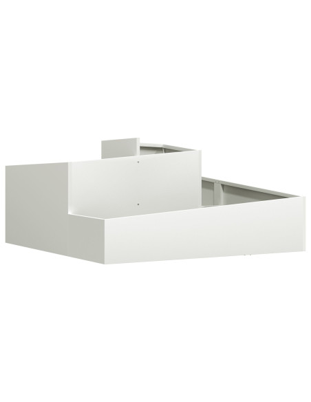 Vaso da giardino Bianco 100 x 100 x 50 cm