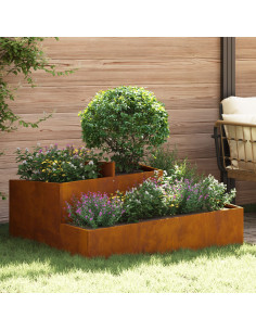 Vaso da giardino Marrone 100 x 100 x 50 cm