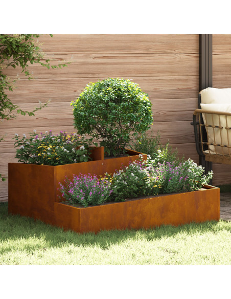 Vaso da giardino Marrone 100 x 100 x 50 cm