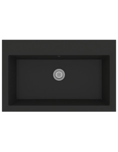 Lavello da cucina Nero 79 x 50 x 31 cm Quarzo e Resina
