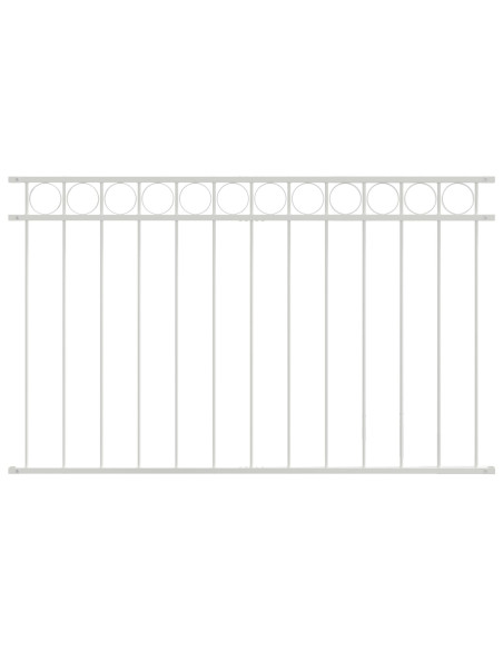 Pannello Fencing  Bianco 1,7x1 m in Acciaio