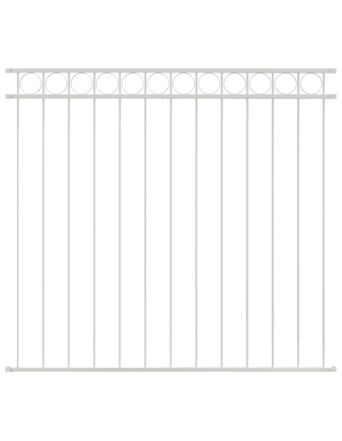 Elemento Recinzione Bianco 170 x 150 cm Acciaio