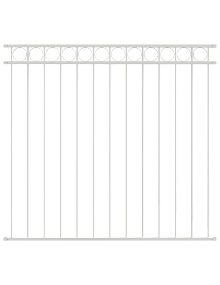 Elemento Recinzione Bianco 170 x 150 cm Acciaio