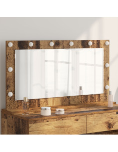 Specchio da Vanità Rettangolare Legno vecchio 100 x 55 x 18 cm