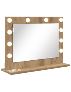Specchio da Vanità Rovere artigianale 60 x 45 x 18 cm