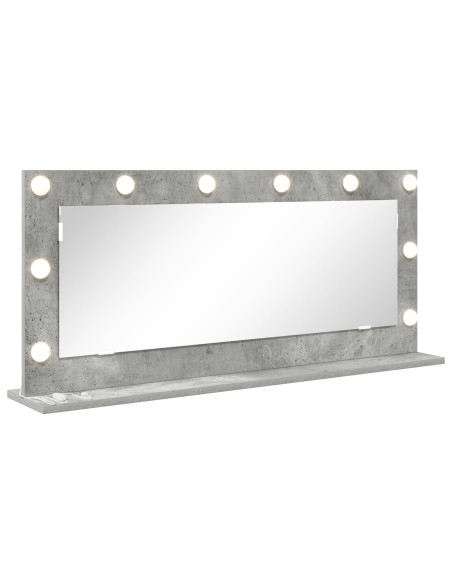 Specchio da trucco  Grigio cemento Cemento, vetro Grande Specchio