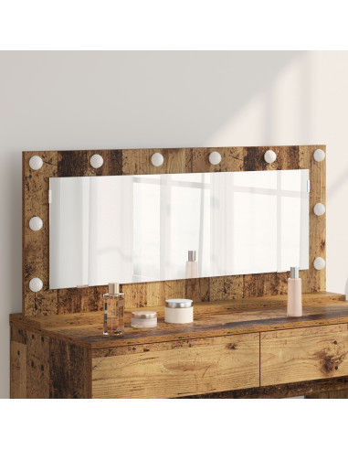 Specchio da Vanità Rettangolare Legno vecchio 100 x 45 x 18 cm