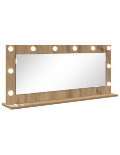Specchio da Vanità Rovere artigianale 100 x 45 x 18 cm