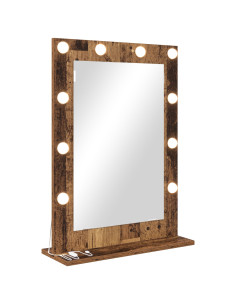 Specchio da Vanità Rettangolare Legno vecchio 70 x 50 x 18 cm