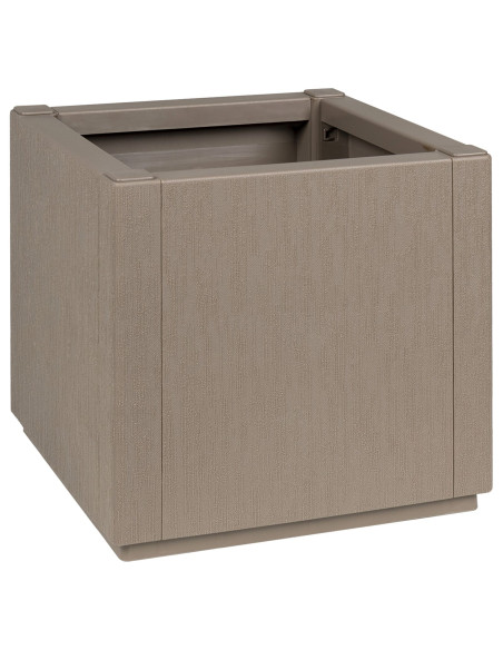 Fioriera da Giardino  Marrone Chiaro 36x36x35 cm in PP