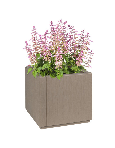 Fioriera da Giardino  Marrone Chiaro 36x36x35 cm in PP
