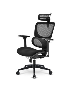 SHARKOON SEDIA OFFICE FABRIC SEAT BASE 3D ARMREST  HEADREST 5 HEIGHTS ADJUSTABLE  MAX WEIGHT CAPACI