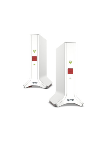 FRITZ!Repeater FRITZ!Mesh Set 4200 2-pack Edition International Ripetitore di rete 4200 Mbit/s Rosso, Bianco