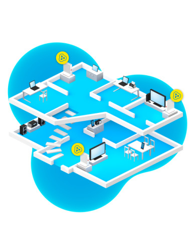 FRITZ!Repeater FRITZ!Mesh Set 4200 3-pack Edition Inter Ripetitore di rete 4200 Mbit/s Rosso, Bianco