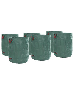 Sacchi per Rifiuti da Giardino 12 pcs Verde 79 x 79 x 99,5 cm