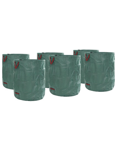 Sacchi per Rifiuti da Giardino 12 pcs Verde 79 x 79 x 99,5 cm