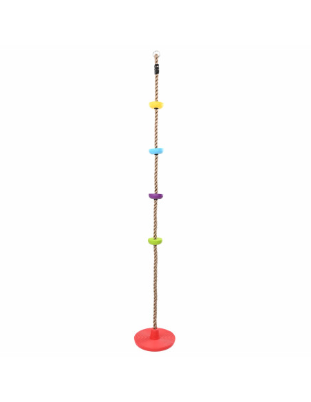 Corda da Arrampicata per Bambini  con Sella a Disco e Piattaforme 200 cm