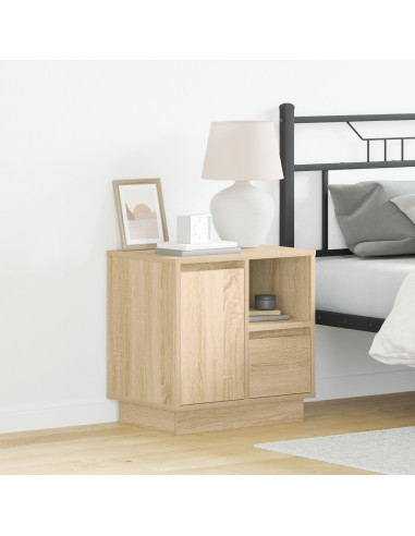 Armadio da Notte con cassetto Rovere Sonoma 50 x 34,5 x 50 cm.