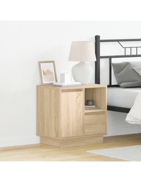 Rovere Sonoma Legno ingegnerizzato Medio Comodino Rettangolare