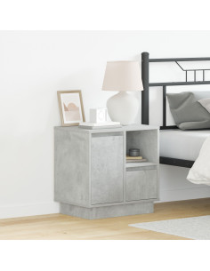 Armadio da Notte con cassetto Grigio cemento 50 x 34,5 x 50 cm.