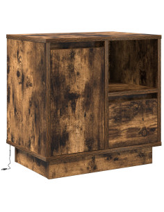 Armadio da Notte con cassetto Rovere fumé 50 x 34,5 x 50 cm.