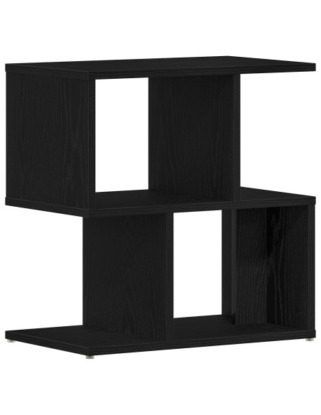 Armadio da Notte Rovere Nero 50 x 30 x 51,5 cm