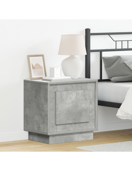 Armadio da Notte 2 pcs Grigio cemento 44 x 34,5 x 45 cm